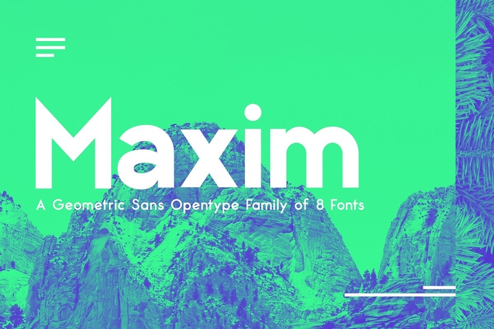 Maxim Sans Font preview